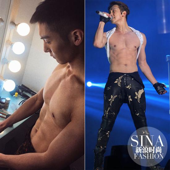 盛一倫、Rain大膽露肉