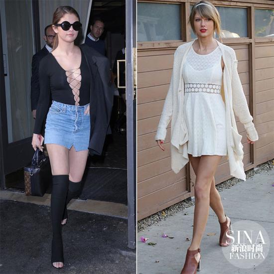 賽琳娜、霉霉示范魚(yú)嘴鞋