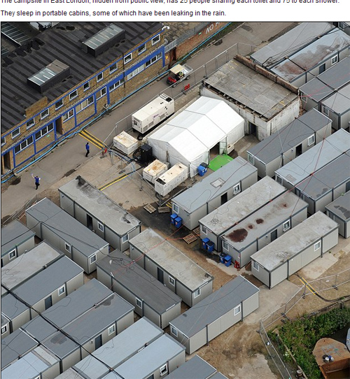 倫敦奧運(yùn)會(huì)清潔工住所如貧民窟