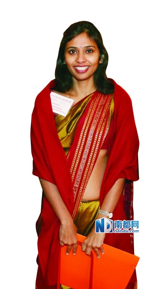 被美國拘押的印度駐紐約副總領(lǐng)事德夫亞尼·科布拉加德。