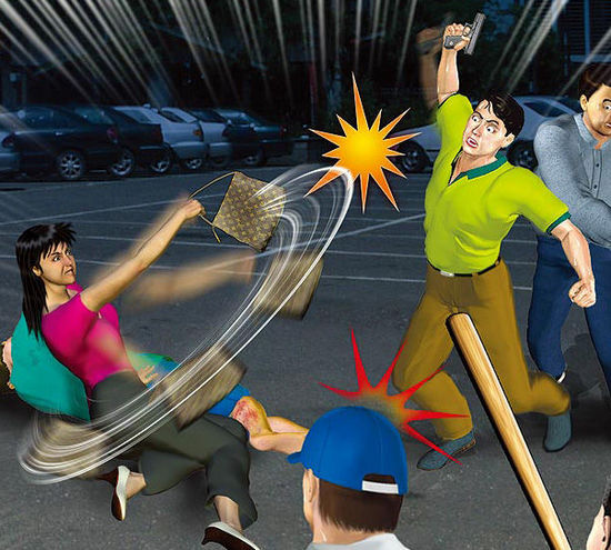 一名臺(tái)灣女子甘愿用肉身為男友擋子彈。（示意圖，來自臺(tái)媒）