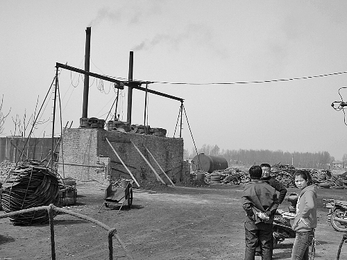 蔣村的小煉油廠。