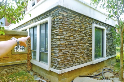 中華新天地一住戶(hù)在公共綠地上蓋的私房