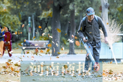 秋風(fēng)吹過(guò)，落葉滿地