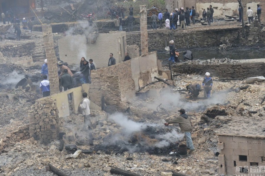 貴州300年歷史古寨遭大火 貴州300年歷史古寨遭大火