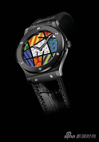 HUBLOT宇舶表經(jīng)典融合琺瑯布里托腕表-黑色陶瓷_2 HUBLOT宇舶表經(jīng)典融合琺瑯布里托腕表-黑色陶瓷_2