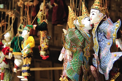 曼德勒的木偶。圖/顧樂曉