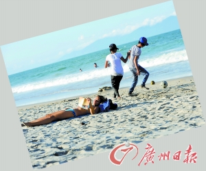 動靜皆宜的沙灘。