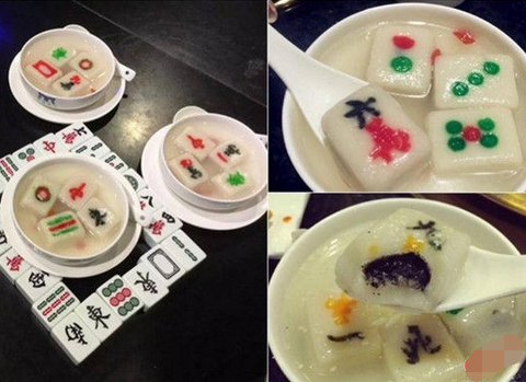 來(lái)碗清一色！火鍋店推出創(chuàng)意麻將湯圓