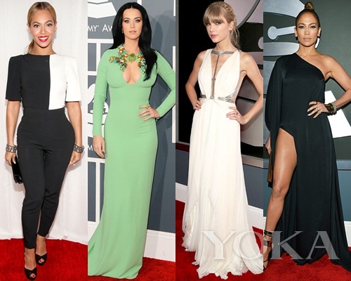 碧昂斯、凱蒂·佩里、泰勒·史薇芙特、珍妮弗·洛佩茲