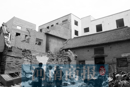 孫莊村清代古宅面臨拆遷。對拆遷者來說，也許它的名氣不值一提 記者 張郁/攝