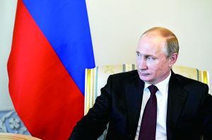 普京時(shí)隔10天來首次公開露面，3月16日，他在圣彼得堡會(huì)見吉爾吉斯斯坦總統(tǒng)阿坦巴耶夫。