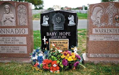 “希望寶寶”的墓碑。