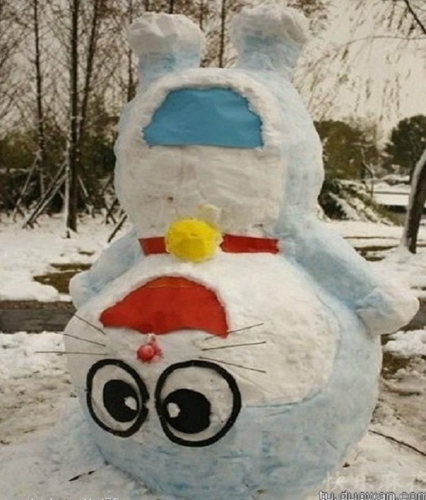創(chuàng)意十足！日系列卡通雪人走紅