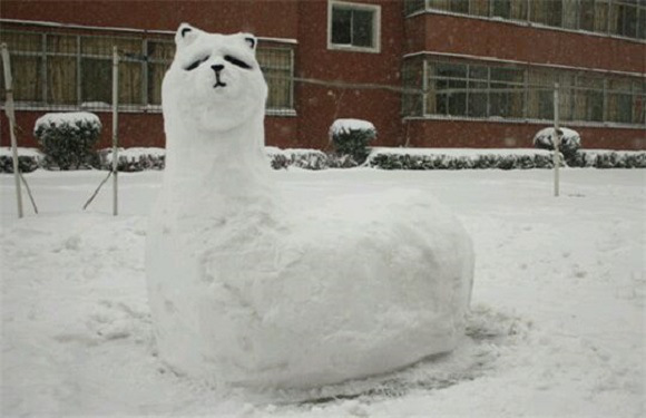 創(chuàng)意十足！日系列卡通雪人走紅