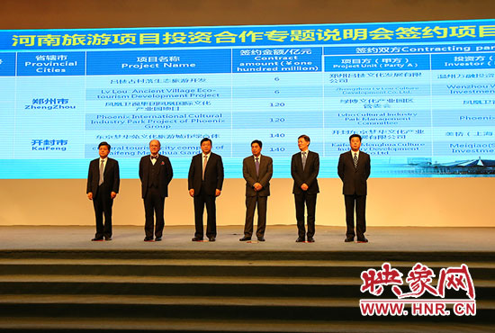 河南旅游項目投資合作專題說明會。