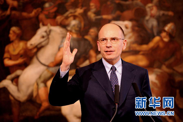  2月13日，意大利政府總理恩里科·萊塔宣布辭職。