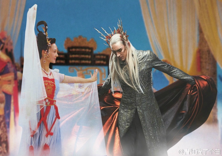 網(wǎng)友PS“中土東土聯(lián)誼會” 畫風(fēng)優(yōu)美毫無違和感