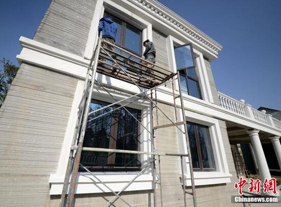 看！這些別墅都是3D打印出來的 僅耗時1天