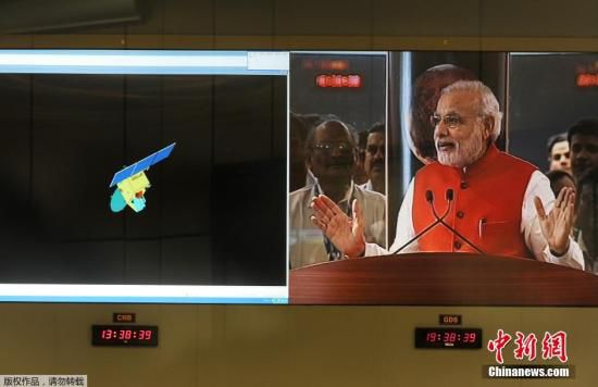 當(dāng)?shù)貢r(shí)間9月24日，經(jīng)過近300天的航行，印度“曼加里安”號(hào)火星探測器成為了抵達(dá)火星的首個(gè)亞洲國家的