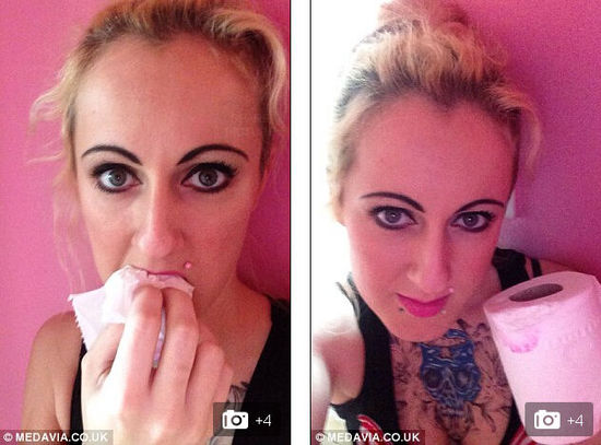 英女子孕期愛吃廁紙一天一卷難自控 英女子孕期愛吃廁紙一天一卷難自控