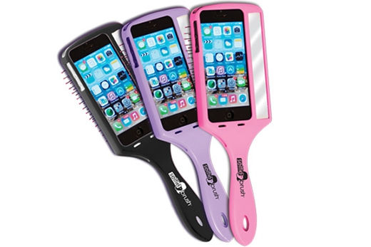 圖為美國公司推出的自拍美發(fā)梳。