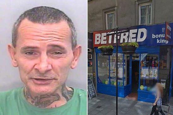 英國一笨賊竟用紙巾糊臉搶劫。