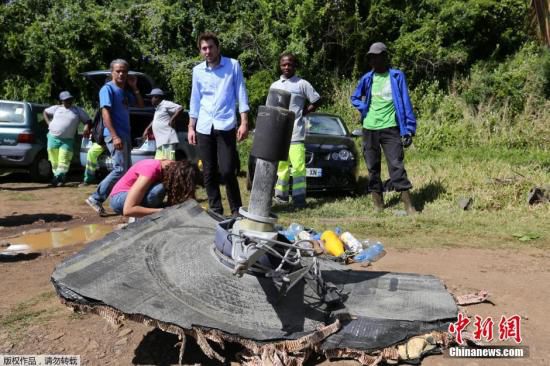 新發(fā)現(xiàn)的疑似馬航MH370殘骸。