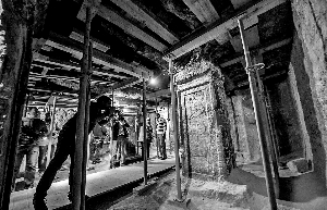 埃及首次向公眾開放的古埃及法老圖坦卡蒙乳母之墓內(nèi)景。