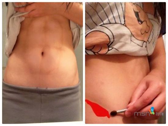 蔡依林 你的馬甲線“脫妝”了！