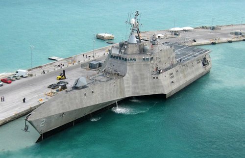 　資料圖：美軍LCS-2獨(dú)立號瀕海戰(zhàn)斗艦