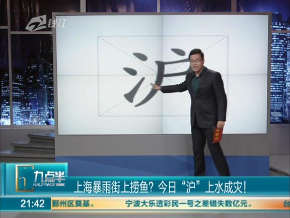 上海暴雨街上能撈魚？