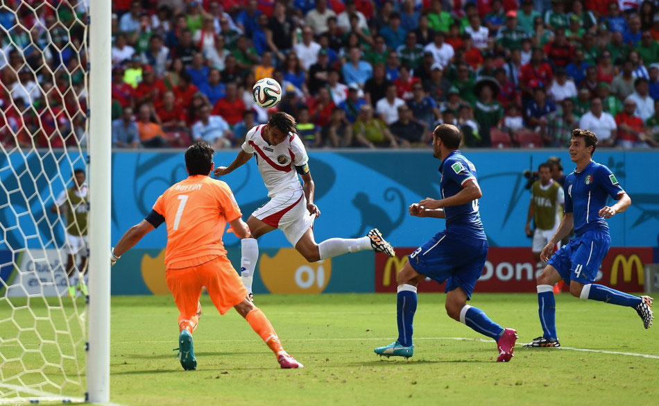 世界杯D組第二輪,意大利爆冷0-1負(fù)哥斯達(dá)黎加