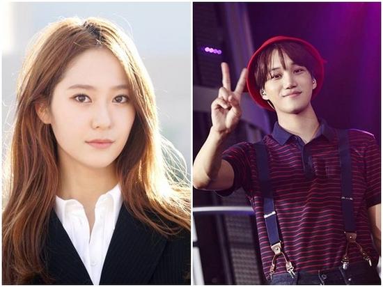 Krystal和Kai日前承認(rèn)戀情